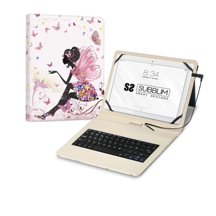 SUBBLIM funda de tablet con teclado usb KEYTAB USB 11" Hadas SUBBLIM funda de tablet con teclado usb KEYTAB USB 11" Hadas