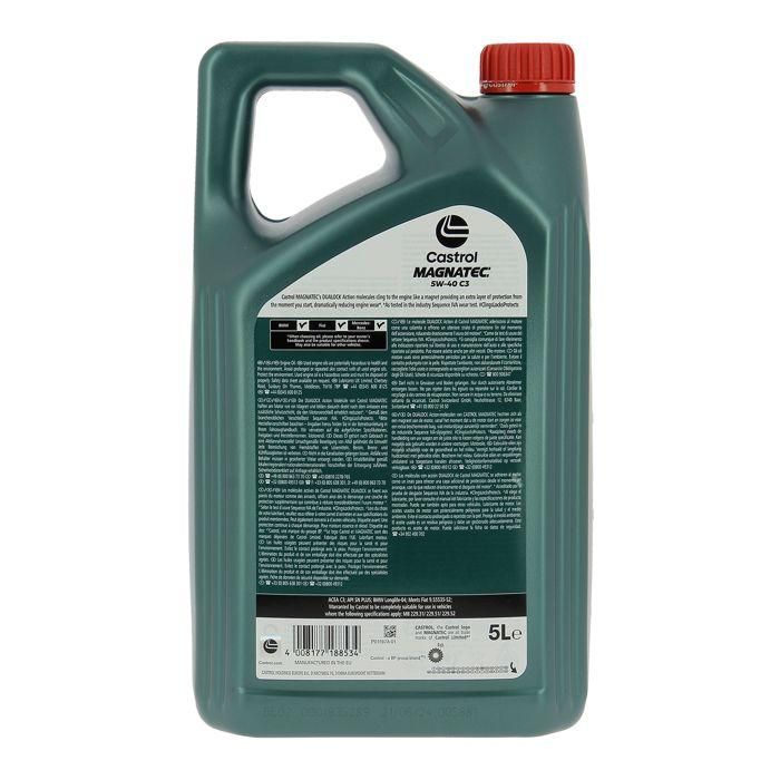 Castrol CAS1697632779280 Aceite de motor Magnatec 5W-40 C3 5L 2 Castrol CAS1697632779280 Aceite de motor Magnatec 5W-40 C3 5L 2