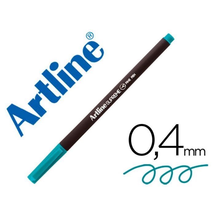 Rotulador Artline Supreme Epfs200 Fine Liner Punta De Fibra Turquesa 0,4 mm 12 unidades