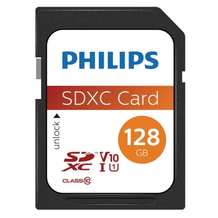 Philips FM12SD55B/00 Tarjeta MicroSDXC 128GB Clase 10 UHS-I U1 Velocidad 80 MB/s