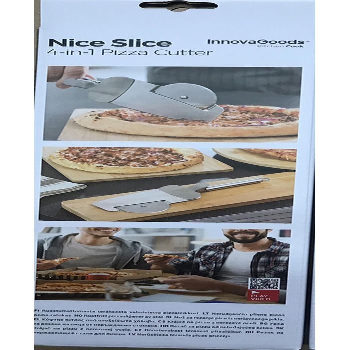 Cortador de Pizza 4-in-1 Nice Slice InnovaGoods 4 Cortador de Pizza 4-in-1 Nice Slice InnovaGoods 4