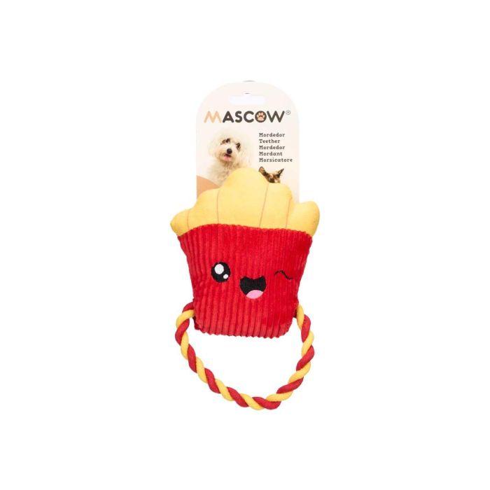 Mascow Mordedor Aro de Tela 100% Poliéster, Colores Surtidos (Amarillo, Rojo), 18x22x7 cm (18 Unidades) 1