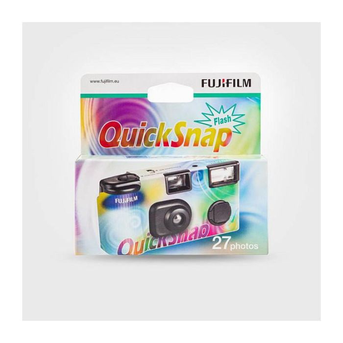 Fujifilm Quicksnap Flash 27 - Cámara Analógica Desechable con Flash, Película 135 mm, Lente 32 mm, Negro 1 Fujifilm Quicksnap Flash 27 - Cámara Analógica Desechable con Flash, Película 135 mm, Lente 32 mm, Negro 1