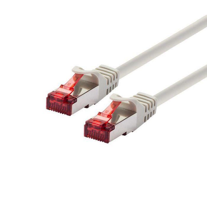 LOGON PROFESSIONAL Cable Patch S/FTP PIMF Cat 6, 7m Marfil, RJ45 Apantallado, AWG 26/7, Certificación 3P Cat 6 Channel Link.