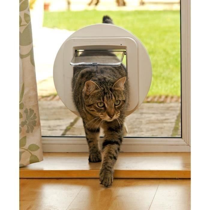 SUREFLAP Adaptador de montaje para solapa de gato microchip blanco