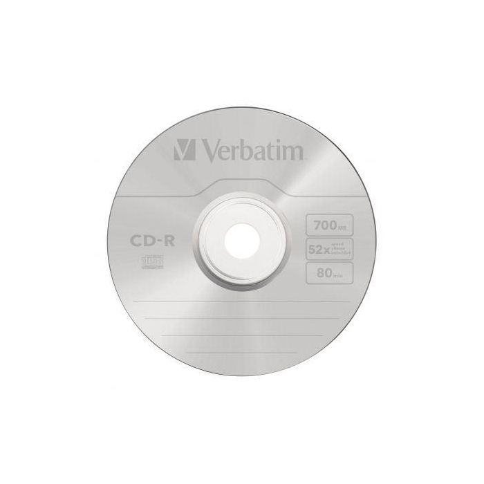 Verbatim Cd-R, 700Mb, 52X, 100 Pack Spindle, Superficie Extra Protection 2 Verbatim Cd-R, 700Mb, 52X, 100 Pack Spindle, Superficie Extra Protection 2