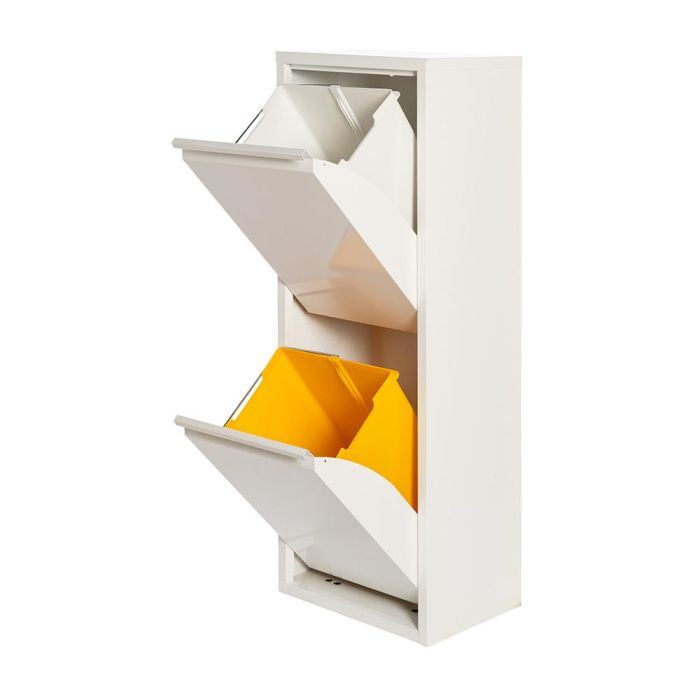 Jobgar Armario de Reciclaje Metálico con 2 Cajones, Blanco - 92x35x25 cm 0 Jobgar Armario de Reciclaje Metálico con 2 Cajones, Blanco - 92x35x25 cm 0