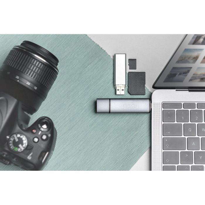 Digitus Dual Card Reader Hub USB-C USB 3.0 para tarjetas SD y Micro SD, OTG, Aluminio, 5000 Mbit/s 11 Digitus Dual Card Reader Hub USB-C USB 3.0 para tarjetas SD y Micro SD, OTG, Aluminio, 5000 Mbit/s 11