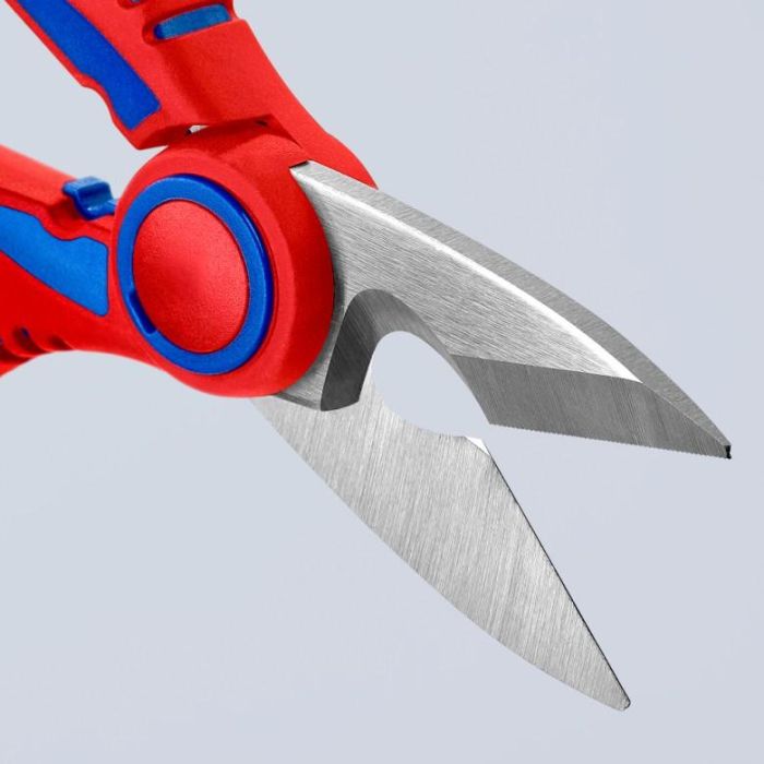 KNIPEX Elektrikerschere mit Crimpstelle 4 KNIPEX Elektrikerschere mit Crimpstelle 4