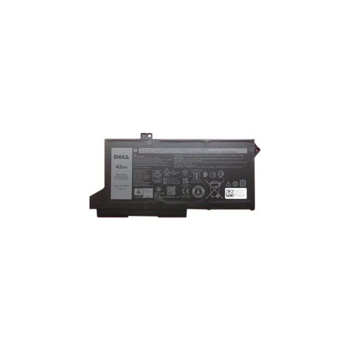Dell Lithium-Ion battery, 42Wh capacity, 11.4V voltage, 3-cell configuration, compatible with Dell Latitude 15 (5420). Dell Lithium-Ion battery, 42Wh capacity, 11.4V voltage, 3-cell configuration, compatible with Dell Latitude 15 (5420).