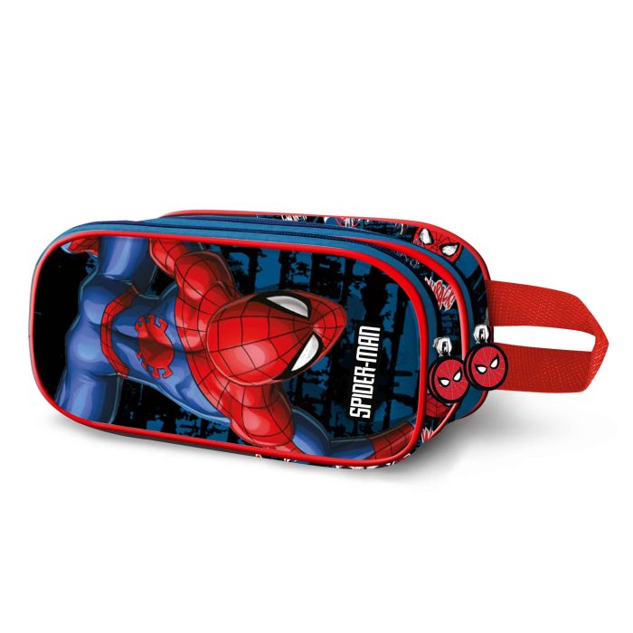 Estuche Portatodo 3D Doble Wall Marvel Spiderman Rojo