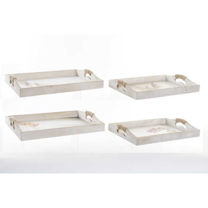 Bandeja Scandi DKD Home Decor Multicolor Dorado 30 x 6 x 40 cm Set de 2 (2 Unidades) 2 Bandeja Scandi DKD Home Decor Multicolor Dorado 30 x 6 x 40 cm Set de 2 (2 Unidades) 2