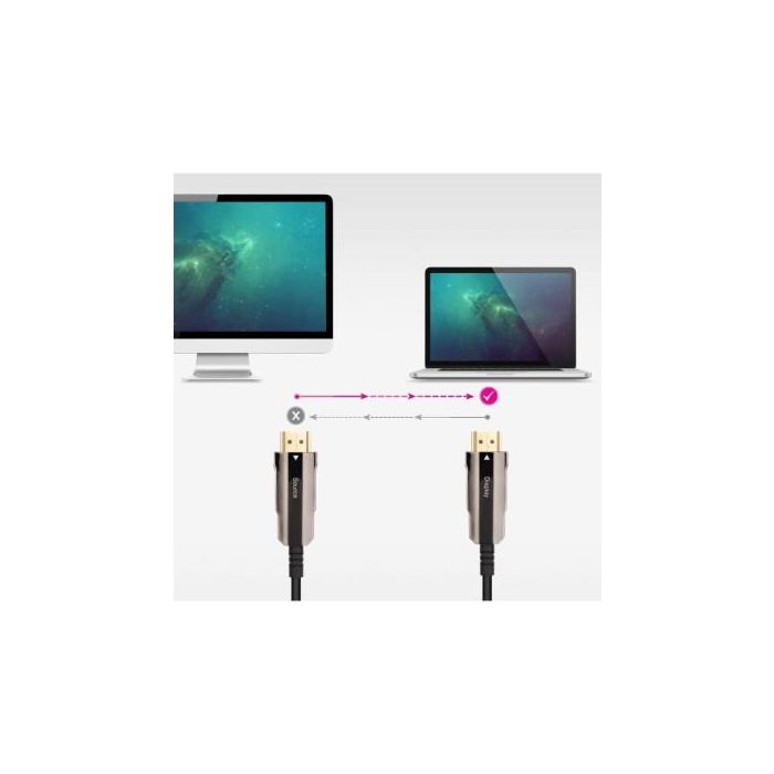 Nanocable Cable HDMI 2.0 AOC 4K@60Hz 18Gbps Negro 100 Metros 10.15.2099 2 Nanocable Cable HDMI 2.0 AOC 4K@60Hz 18Gbps Negro 100 Metros 10.15.2099 2