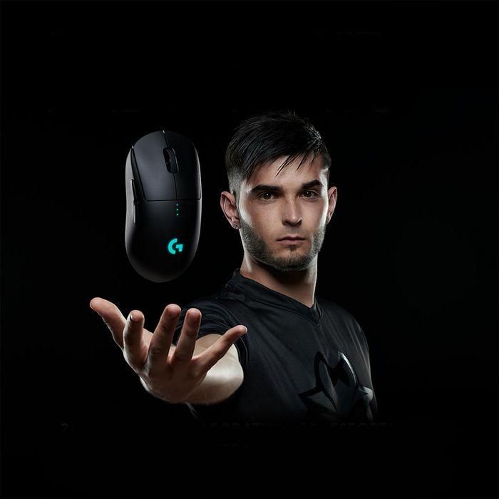 Logitech PRO Wireless Ratón Gaming Inalámbrico LIGHTSPEED para Esports, Sensor Óptico HERO, 1ms, Alto Rendimiento, Color Negro 1
