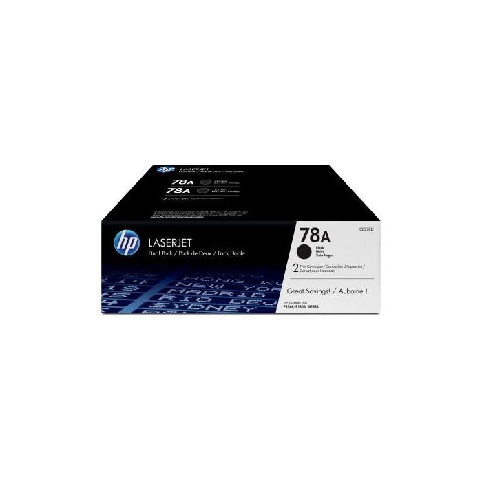 HP Laserjet P1566 Toner Negro nº78A (Pack 2)