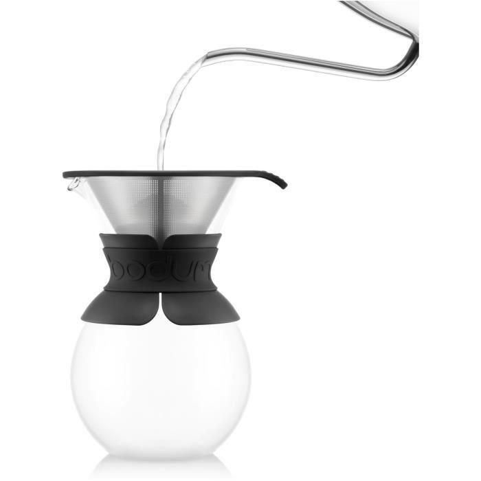 A Over - Bodum Cafeter, filtro de malla de acero inoxidable permanente, 1.0 L, 8 tazas 2