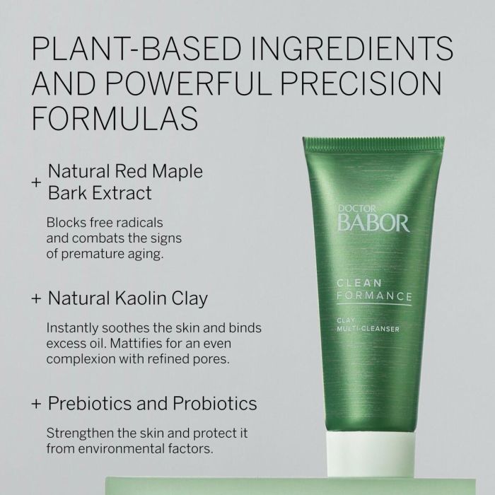 Babor CLEAN FORMANCE Limpiador Facial 50 ml con 95% Ingredientes Naturales y Prebióticos 6 Babor CLEAN FORMANCE Limpiador Facial 50 ml con 95% Ingredientes Naturales y Prebióticos 6