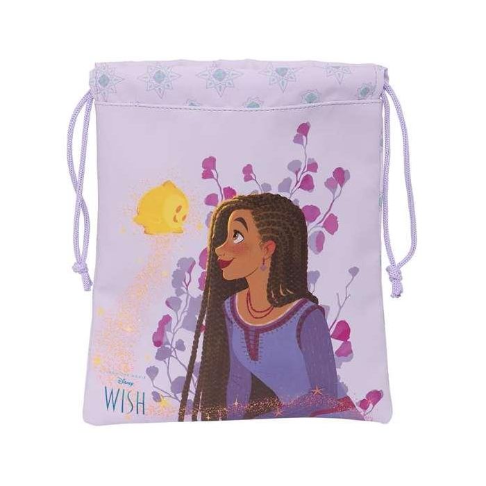 Bolsito de Merienda Wish Lila 20 x 25 x 1 cm Saco 2 Bolsito de Merienda Wish Lila 20 x 25 x 1 cm Saco 2