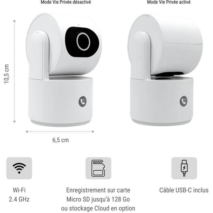 Cámara de vigilancia - KONYKS - CAMINI CARE 2 - Interior - Wifi con sirena y botón de videollamada 5 Cámara de vigilancia - KONYKS - CAMINI CARE 2 - Interior - Wifi con sirena y botón de videollamada 5
