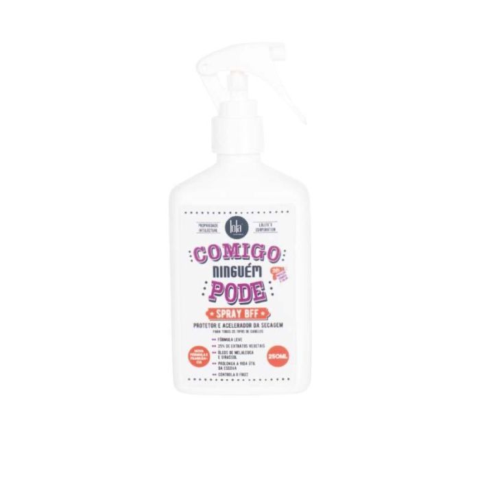 Lola Cosmetics Spray Protector y Acelerador de Secado COMIGO NINGUÉM PODE BFF 250ml - Cabello Sano y Sin Encrespamiento