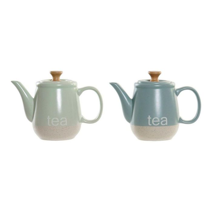 Tetera Scandi DKD Home Decor Verde Menta Azul 12 x 16.5 x 22.5 cm (2 Unidades) Tetera Scandi DKD Home Decor Verde Menta Azul 12 x 16.5 x 22.5 cm (2 Unidades)