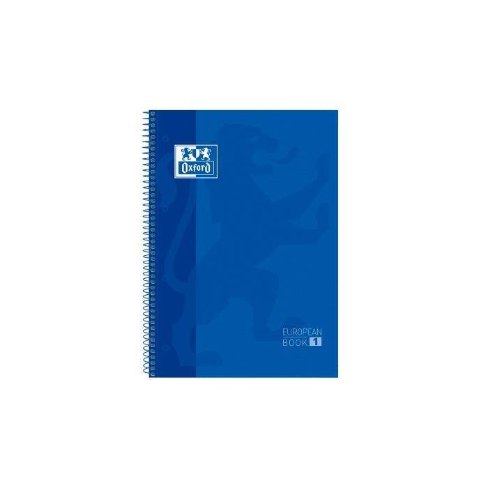 Oxford Cuaderno Classic Europeanbook 1 Write&Erase 80H A4+ 5x5 mm Microperforado T-Extradura Pack 5 Ud Azul Marino