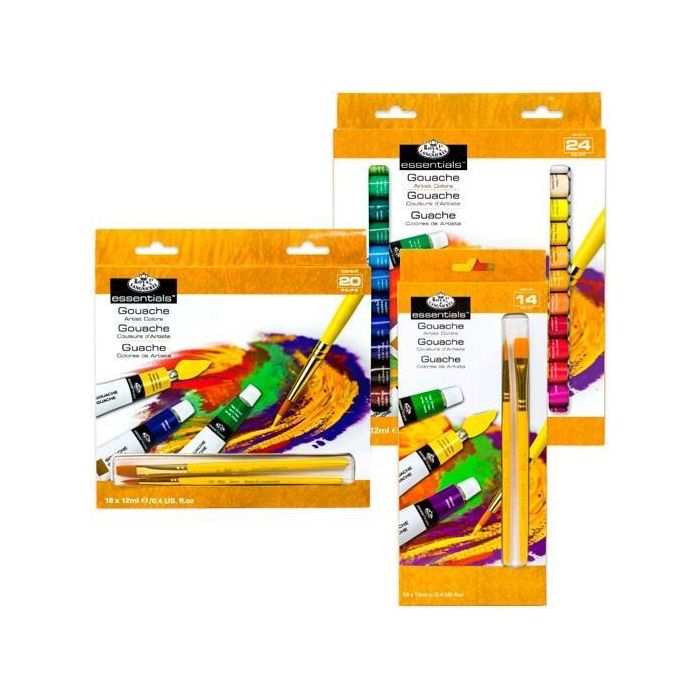 Royal Langnickel Set De 12 Colores De Gouache Tubo 12 mL Surtidos