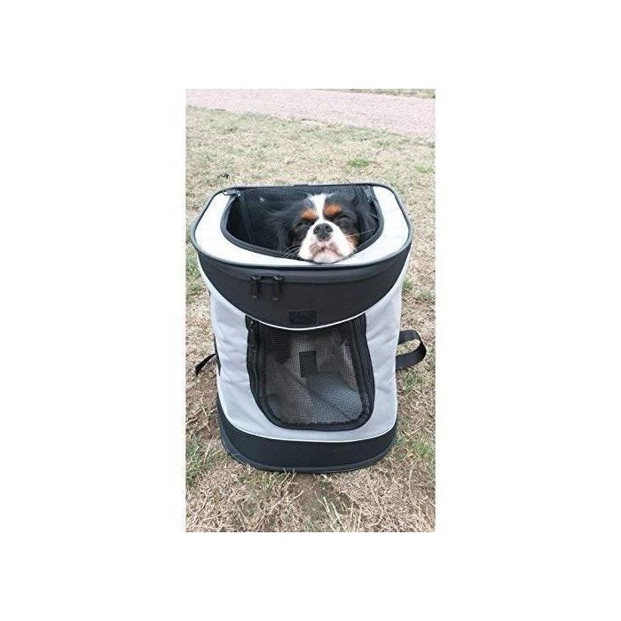 Trixie Mochila para Perros Timon 34x44x30 cm Negro/Gris 3