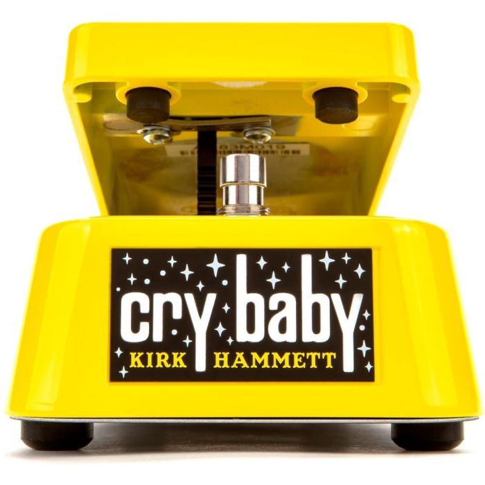 Dunlop Kirk Hammett Signature Wah Yellow Sparkle Edition Cry Baby Pedal de Efectos para Guitarra