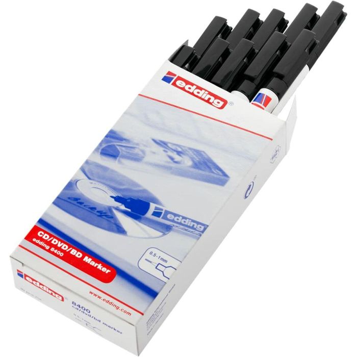 Rotulador permanente Edding 8400 Negro (10 Unidades) 2 Rotulador permanente Edding 8400 Negro (10 Unidades) 2