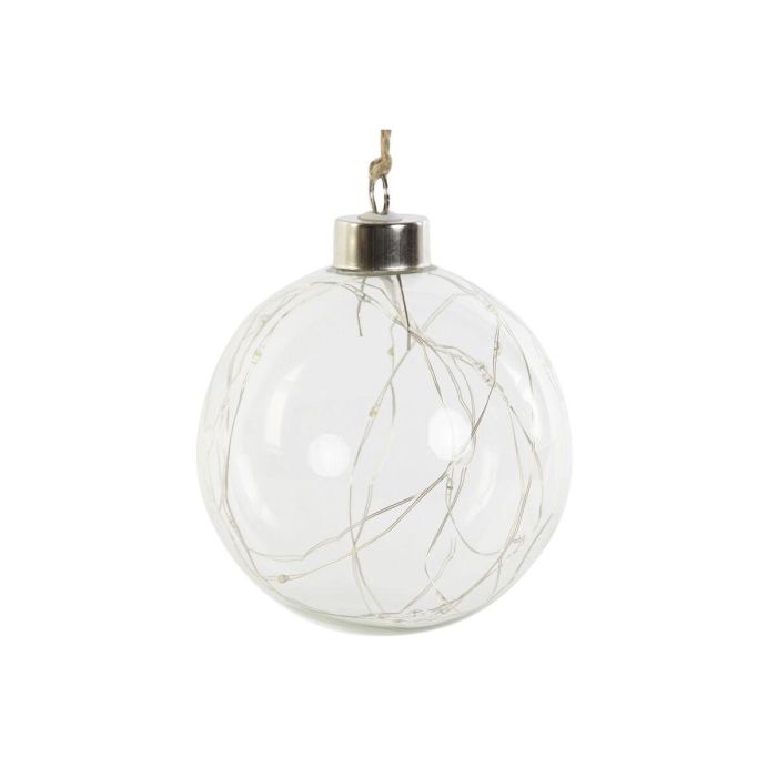 Decoracion Colgante Navidad Tradicional DKD Home Decor Transparente 10 x 10 x 10 cm (2 Unidades) 3 Decoracion Colgante Navidad Tradicional DKD Home Decor Transparente 10 x 10 x 10 cm (2 Unidades) 3
