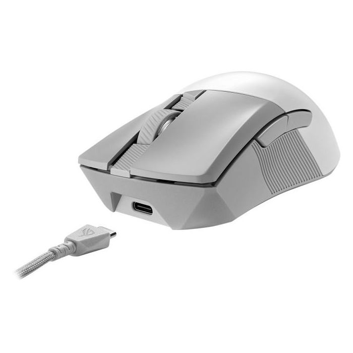 ASUS ROG Gladius III Wireless Aimpoint WT Ratón Gaming Óptico Inalámbrico Bluetooth USB 36000 DPI Blanco 2