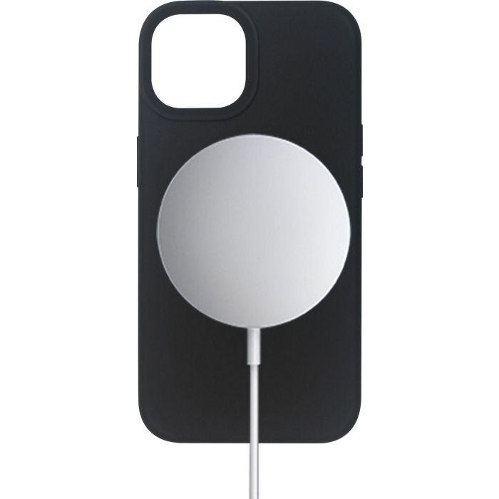 eSTUFF Funda magnética de silicona INFINITE ROME para iPhone 12/12 Pro - Negra - 81% material reciclado 11