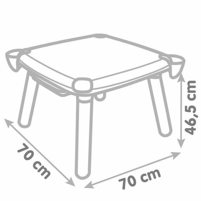 Smoby - Mesa infantil creativa - Fieltro borrable para la mesa + 2 láminas grandes para colorear - 3 espacios de almacenamiento - A partir de 3 años 1