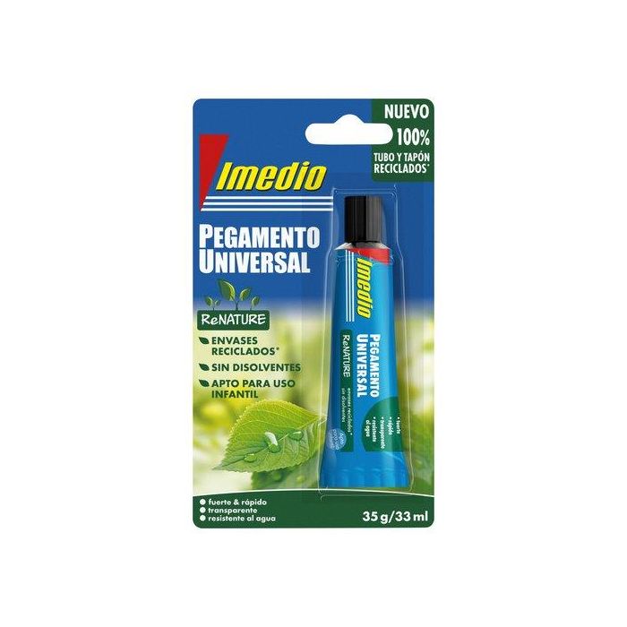 Pegamento Universal Imedio Renature Sin Disolventes 33 Ml (Set de 10)