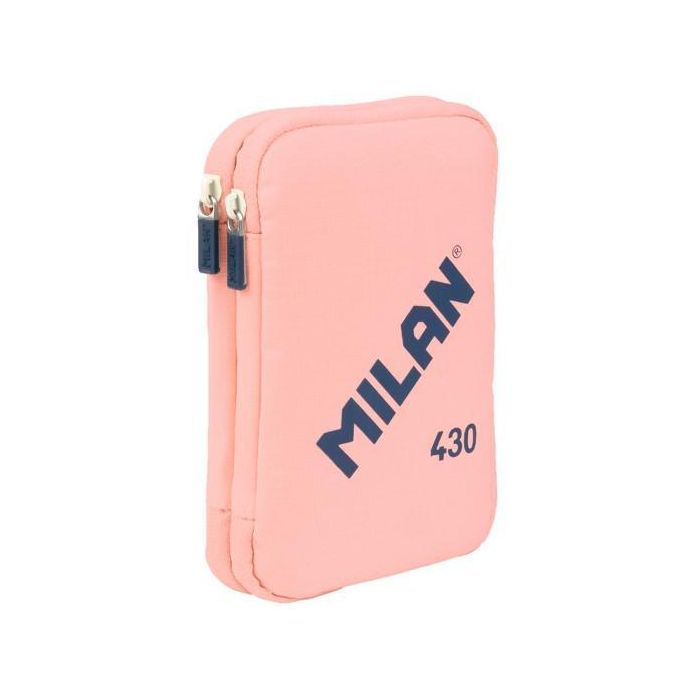Milan Serie 430 Plumier Escolar 2 Pisos con Contenido Completo: Lápices, Rotuladores, Gomas, Sacapuntas. Resistente Tejido Ripstop Rosa. Milan Serie 430 Plumier Escolar 2 Pisos con Contenido Completo: Lápices, Rotuladores, Gomas, Sacapuntas. Resistente Tejido Ripstop Rosa.