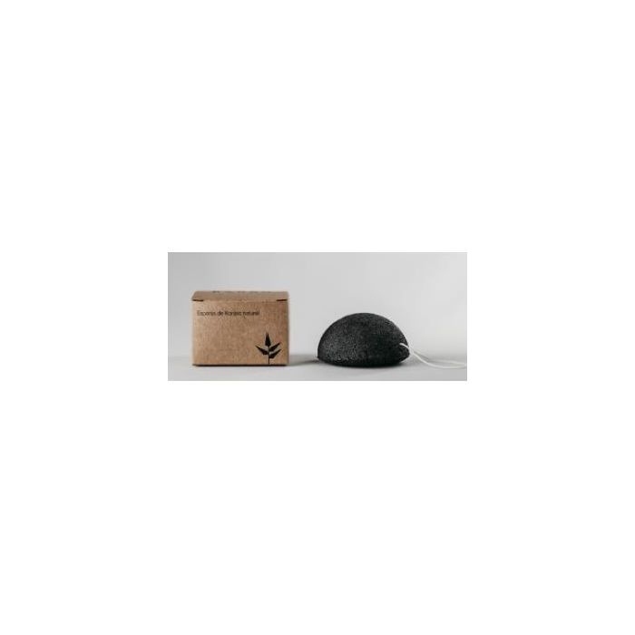 BANBU Esponja Facial de Konjac Negra con Carbón Activado de Bambú Exfoliante Suave y Biodegradable para Limpieza Facial