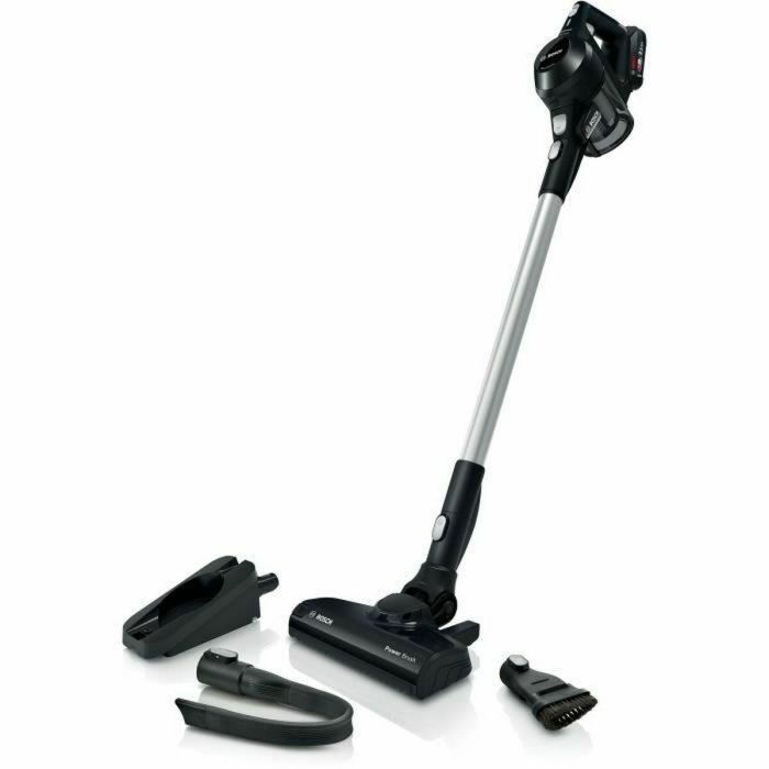 Bosch BBS611BSC Aspirador escoba inalámbrico multifunción, 18V 2.5Ah, 30 min autonomía, aspirador de mano, cepillo motorizado, negro