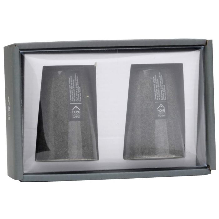 Home Deco Factory Juego Salero y Pimentero Tokyo Vallee Outlet Aspecto Crudo y Natural 3