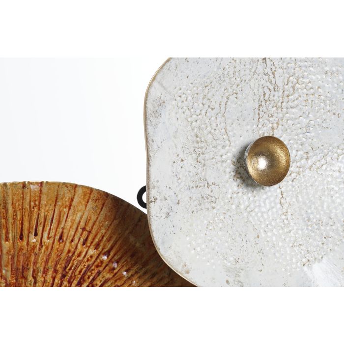 Decoracion Pared Glam DKD Home Decor Terracota Blanco 5 x 50 x 91 cm (2 Unidades) 2 Decoracion Pared Glam DKD Home Decor Terracota Blanco 5 x 50 x 91 cm (2 Unidades) 2