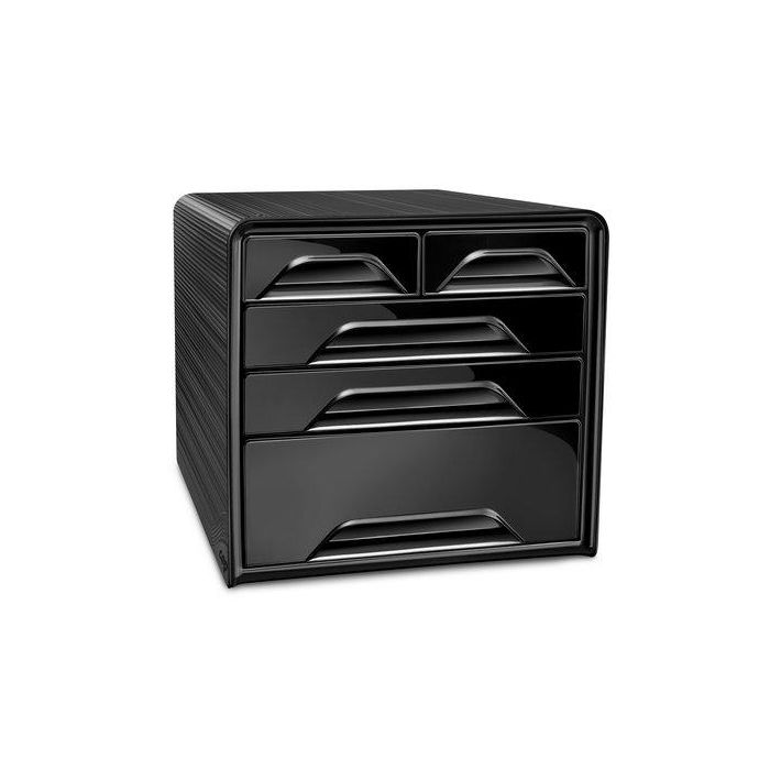 Modulo Cep 7-213 Estandar 5 Cajones Mixtos Color Negro