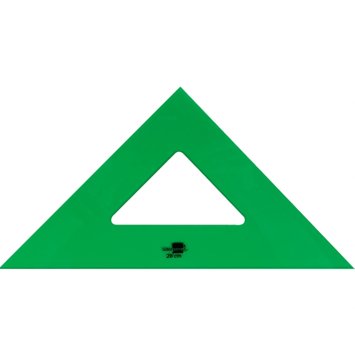 Liderpapel Escuadra de Acrílico Verde 28 cm 1