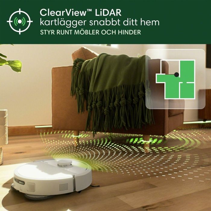 iRobot IRO5061042262905 Roomba Plus 405 Combo Robot AutoWash Base multifunción Lava y seca LiDAR Clearview 11