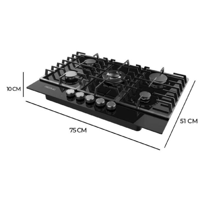 Placa de Gas Cecotec Bolero Squad G 5200F 11000 W 75 x 50 cm 8
