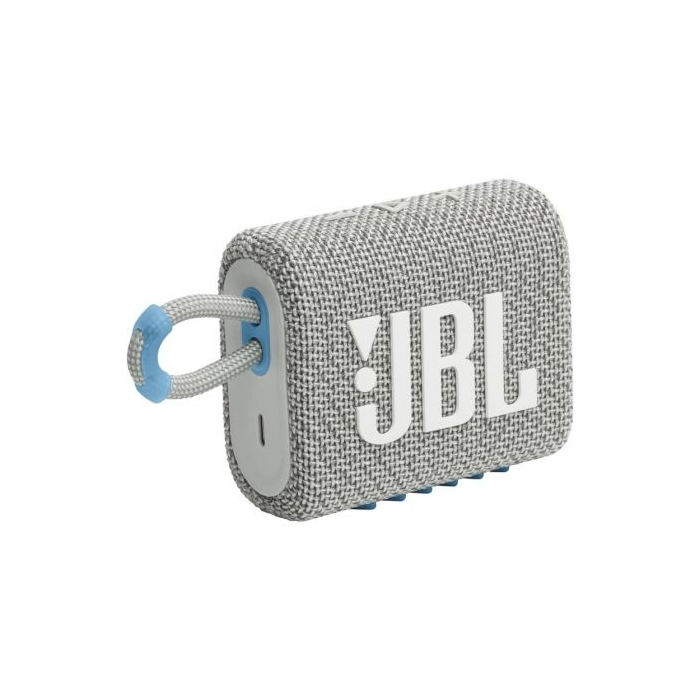 Altavoz con Bluetooth JBL GO 3 ECO/ 4.2W/ 1.0/ Blanco