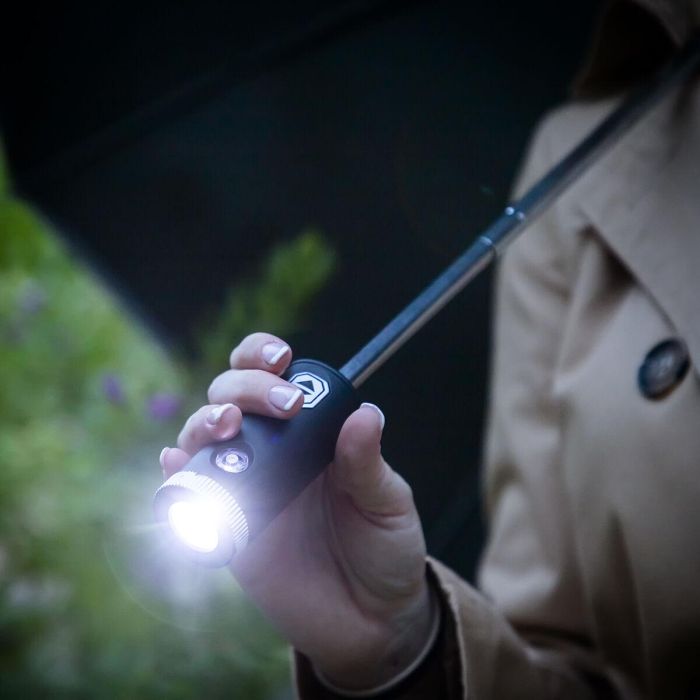Paraguas de Cierre Inverso Plegable con LED Folbrella InnovaGoods 12 Paraguas de Cierre Inverso Plegable con LED Folbrella InnovaGoods 12