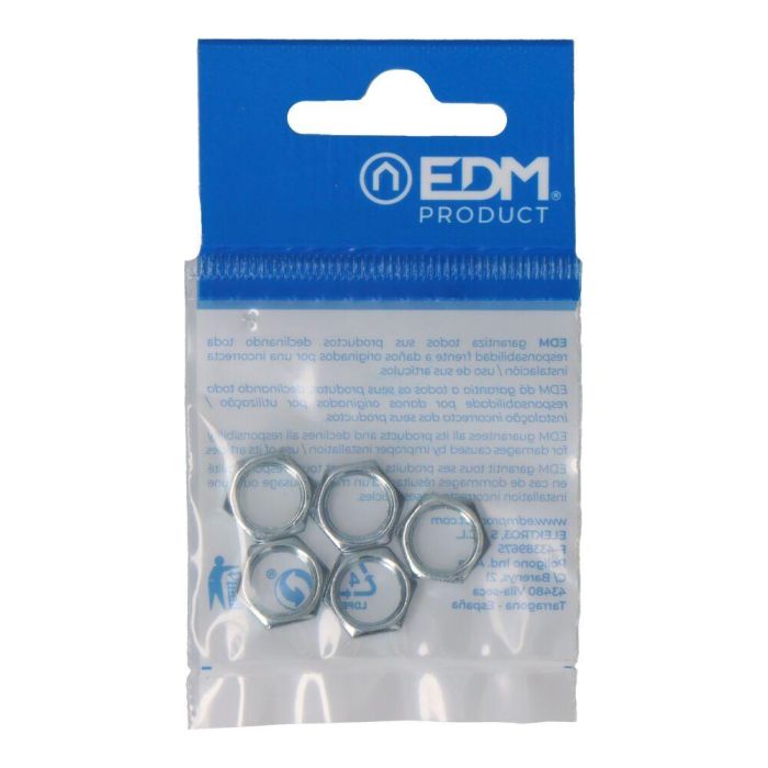 Edm Tuerca Métrica 10 mm Acero Metal Blister 5 Unidades
