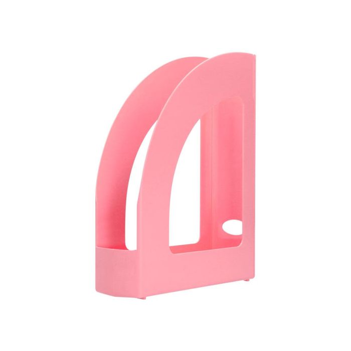 Revistero Plastico Q-Connect Color Rosa Pastel 320x250x80 mm 4