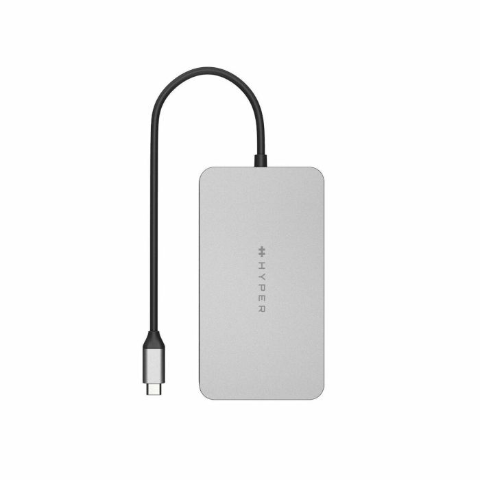 HYPER HDM1H Base para Portátil y Estación de Acoplamiento USB-C, 100W PD, 4K Ultra HD, Lector SD/MicroSD, Acero Inoxidable 1 HYPER HDM1H Base para Portátil y Estación de Acoplamiento USB-C, 100W PD, 4K Ultra HD, Lector SD/MicroSD, Acero Inoxidable 1