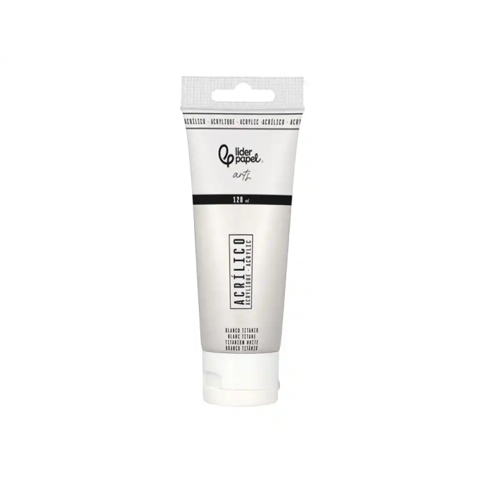 Liderpapel Pintura Acrílica Tubo 120 ml Blanco Titanio 1